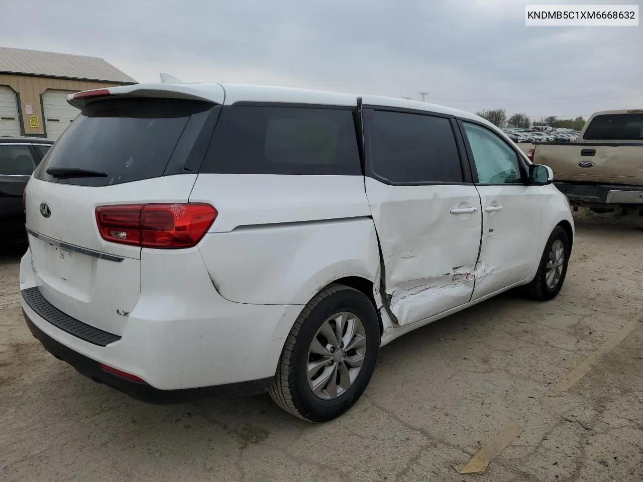 2021 Kia Sedona Lx VIN: KNDMB5C1XM6668632 Lot: 50502364