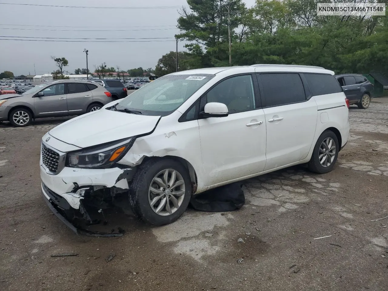 2021 Kia Sedona Lx VIN: KNDMB5C13M6671548 Lot: 72808284