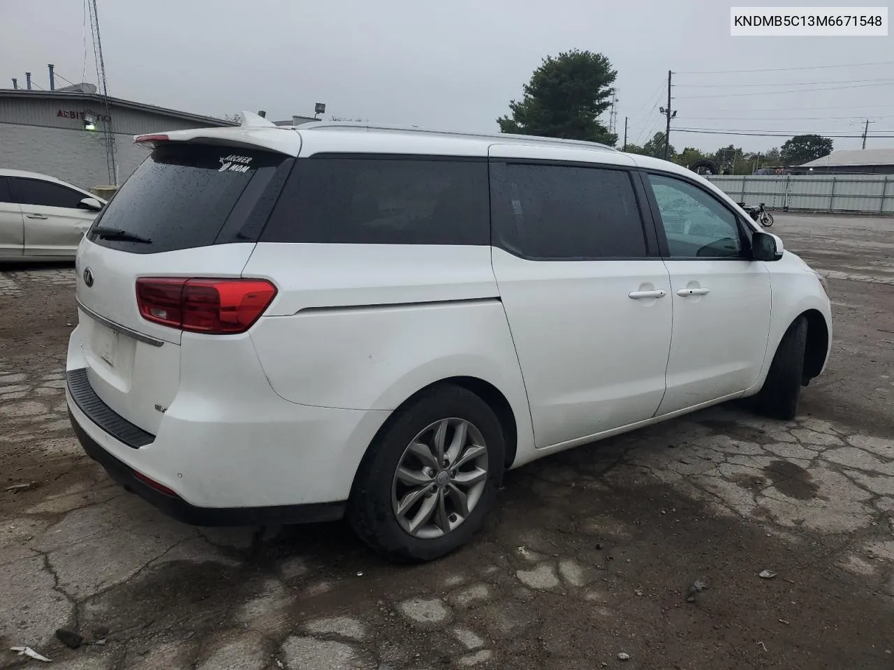 2021 Kia Sedona Lx VIN: KNDMB5C13M6671548 Lot: 72808284