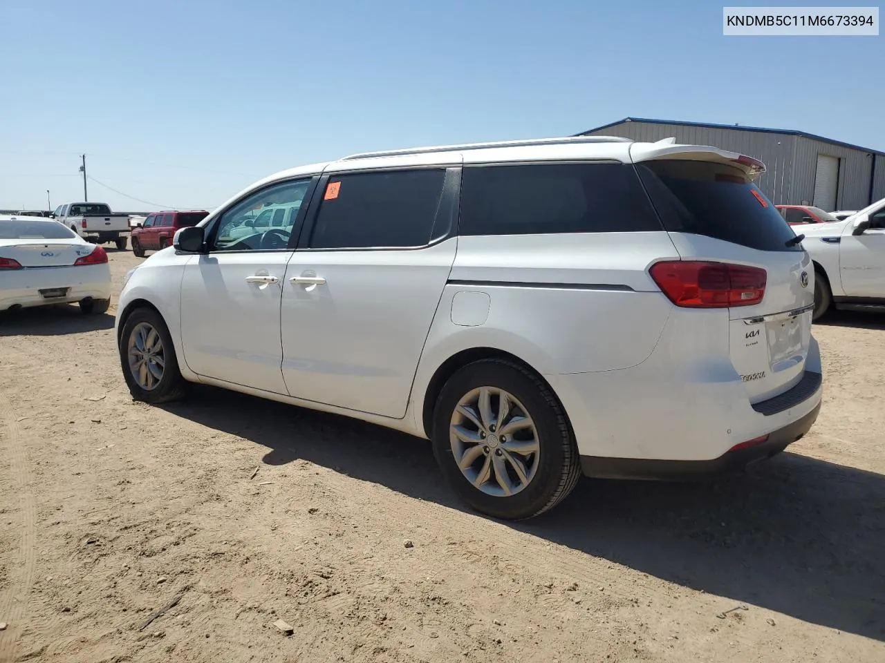 2021 Kia Sedona Lx VIN: KNDMB5C11M6673394 Lot: 74810314