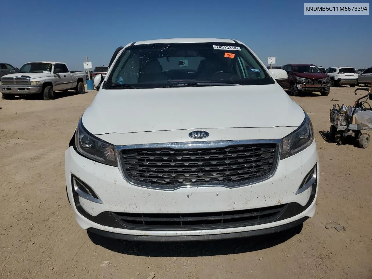 2021 Kia Sedona Lx VIN: KNDMB5C11M6673394 Lot: 74810314