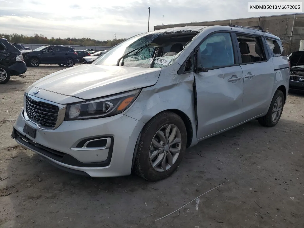 2021 Kia Sedona Lx VIN: KNDMB5C13M6672005 Lot: 76233924