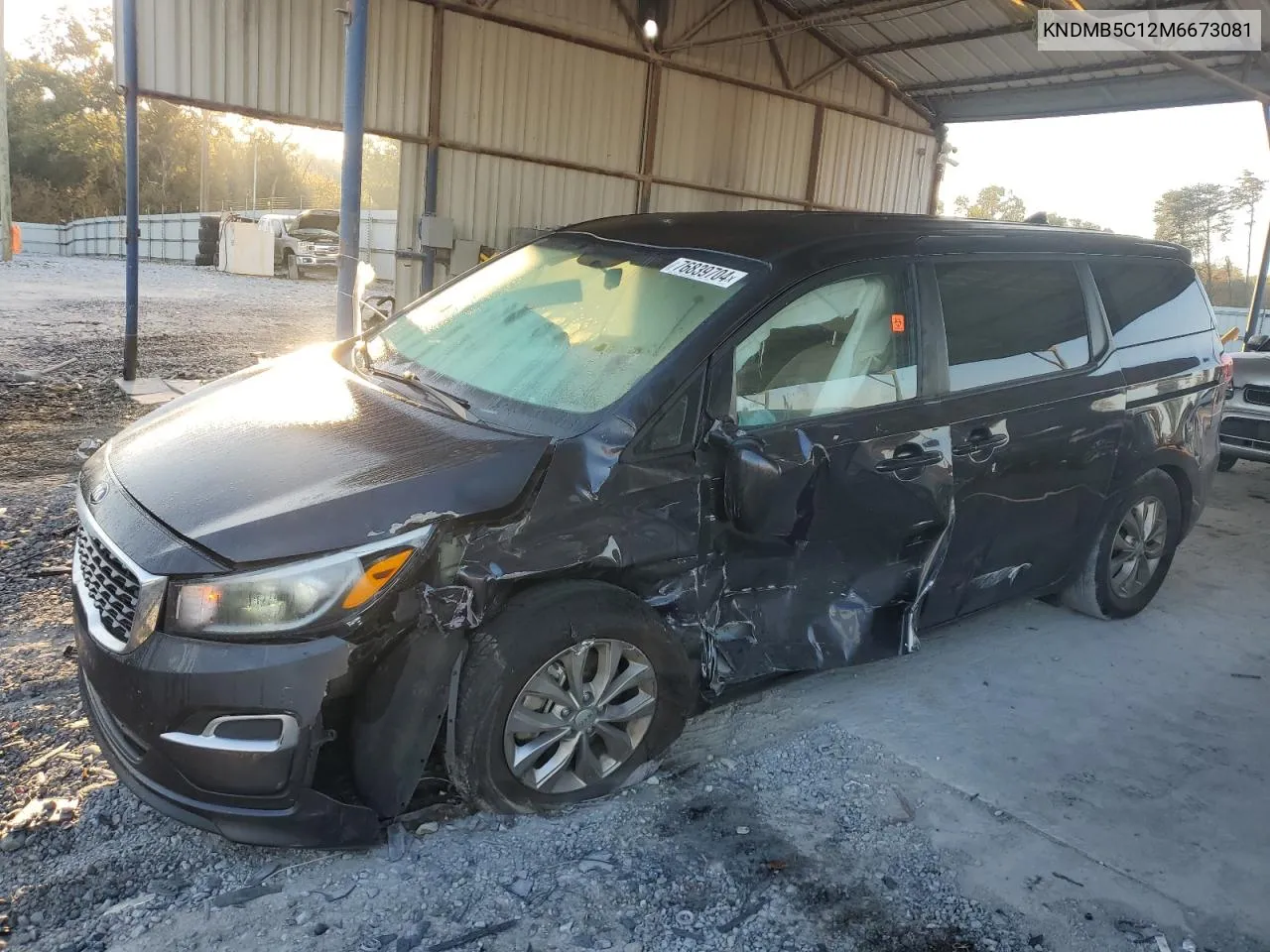 2021 Kia Sedona Lx VIN: KNDMB5C12M6673081 Lot: 76839704