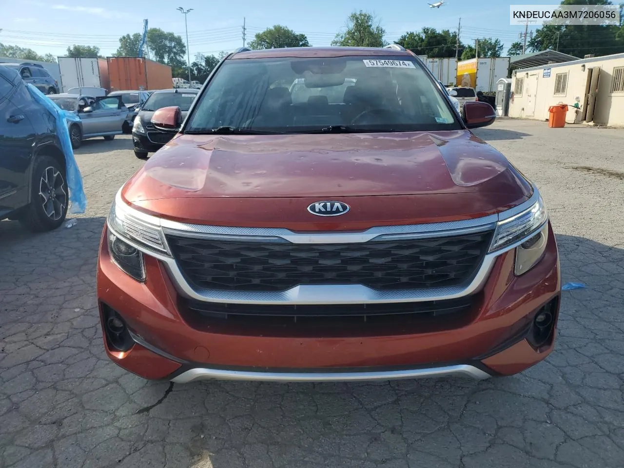 2021 Kia Seltos S VIN: KNDEUCAA3M7206056 Lot: 57549674