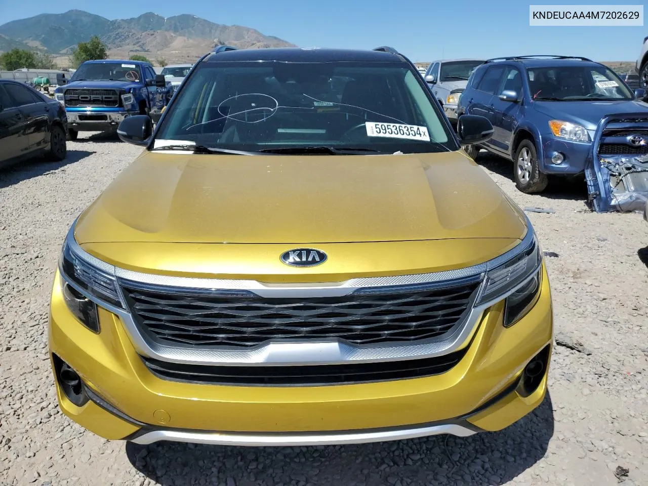 2021 Kia Seltos S VIN: KNDEUCAA4M7202629 Lot: 59536354