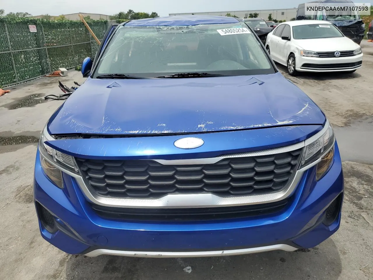 2021 Kia Seltos Lx VIN: KNDEPCAA6M7107593 Lot: 62391314