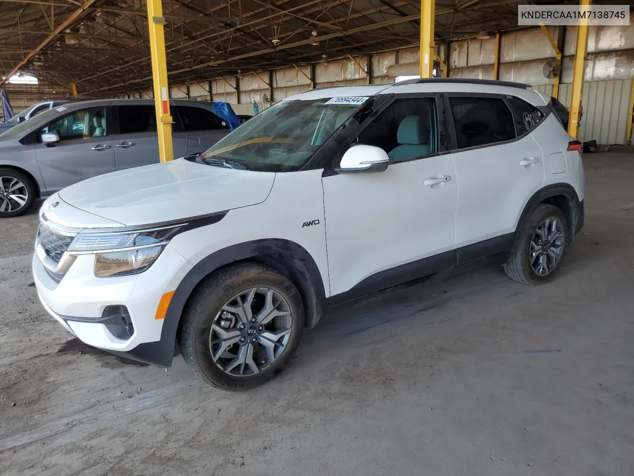 2021 Kia Seltos Ex VIN: KNDERCAA1M7138745 Lot: 70894344