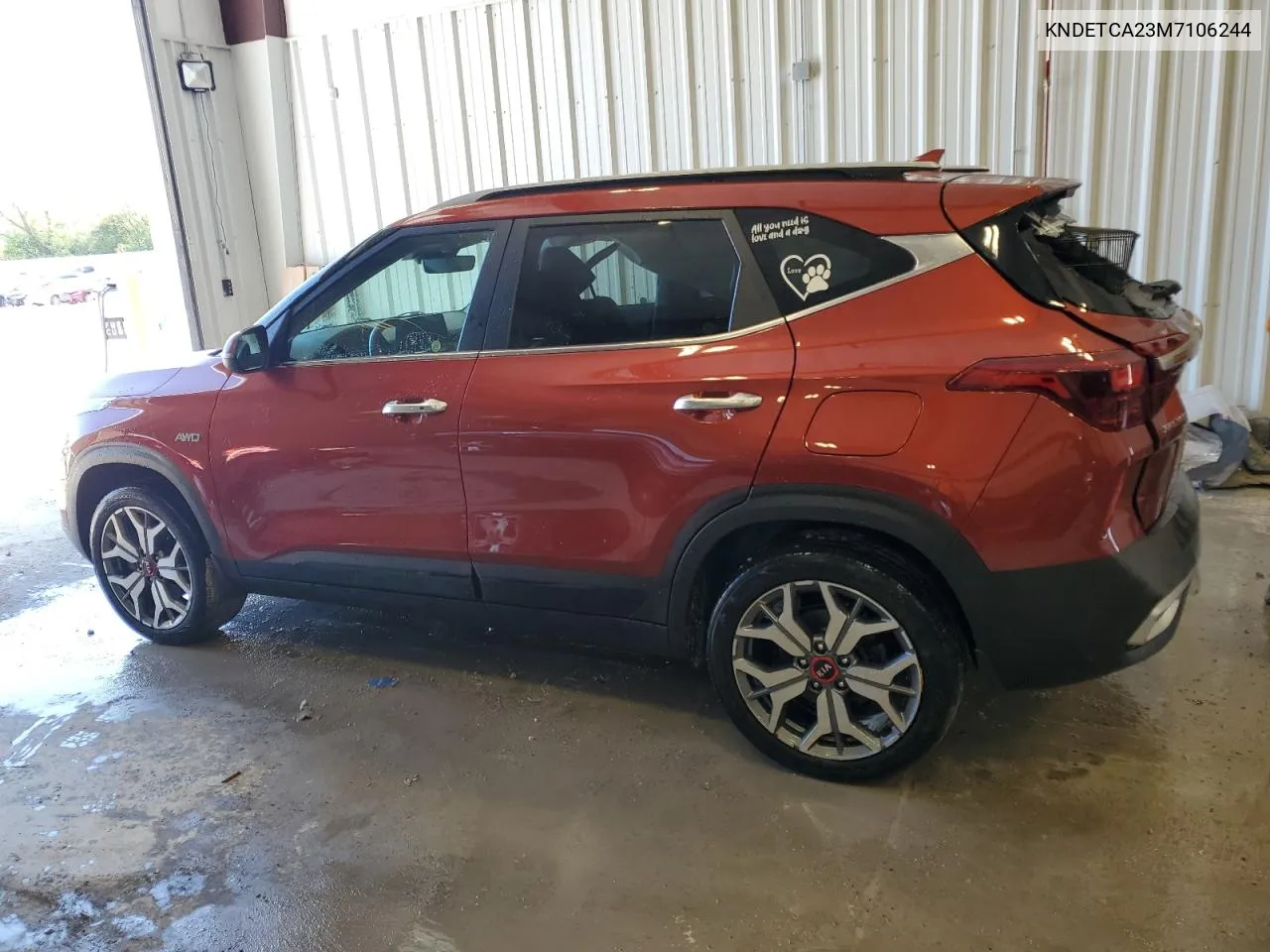 2021 Kia Seltos Sx VIN: KNDETCA23M7106244 Lot: 72913734