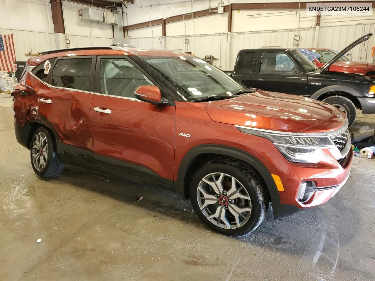 2021 Kia Seltos Sx VIN: KNDETCA23M7106244 Lot: 72913734