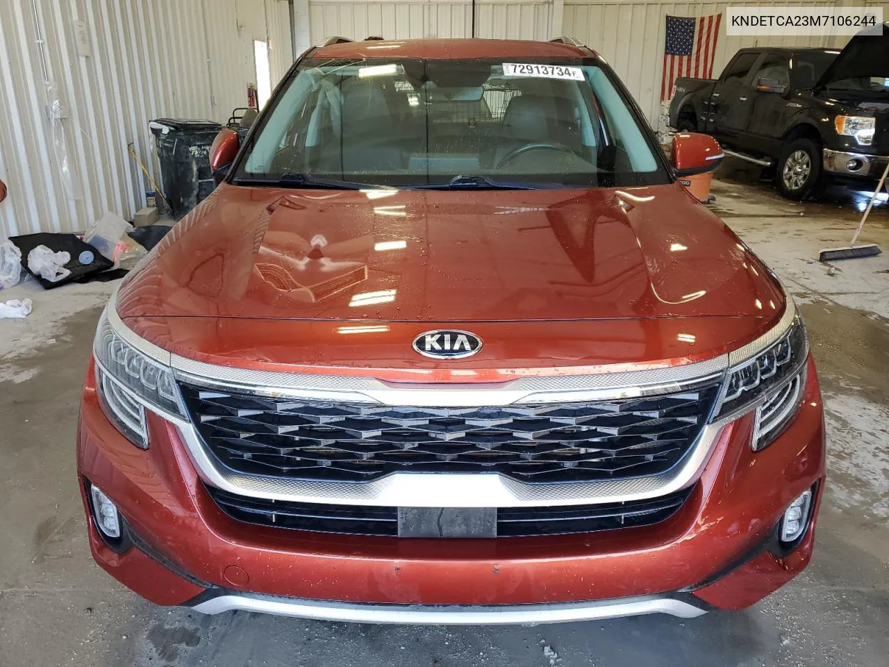 2021 Kia Seltos Sx VIN: KNDETCA23M7106244 Lot: 72913734