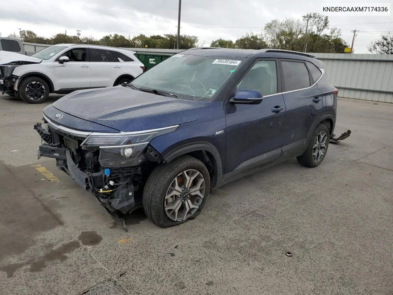 2021 Kia Seltos Ex VIN: KNDERCAAXM7174336 Lot: 78439164