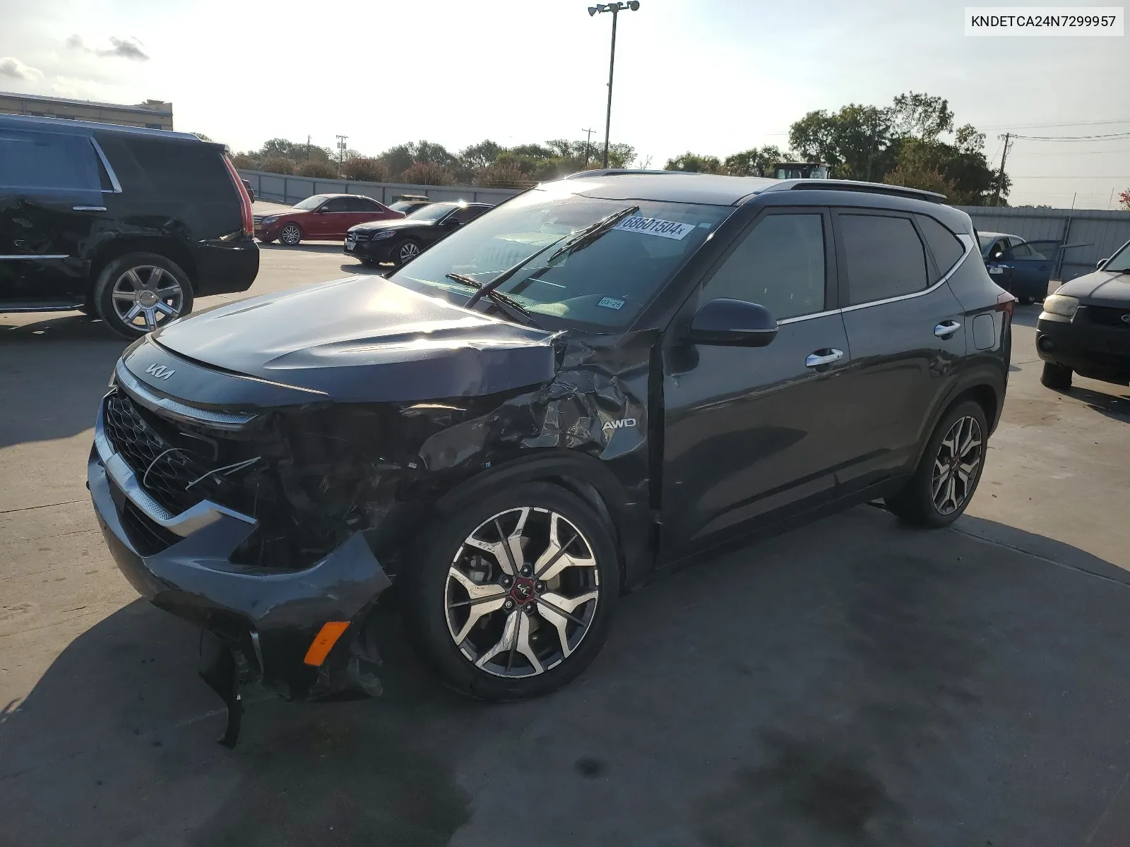 2022 Kia Seltos Sx VIN: KNDETCA24N7299957 Lot: 68601504