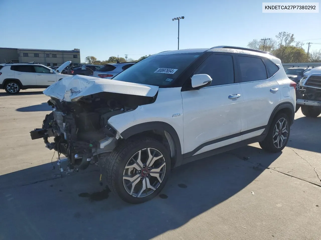 2023 Kia Seltos Sx VIN: KNDETCA27P7380292 Lot: 80897654