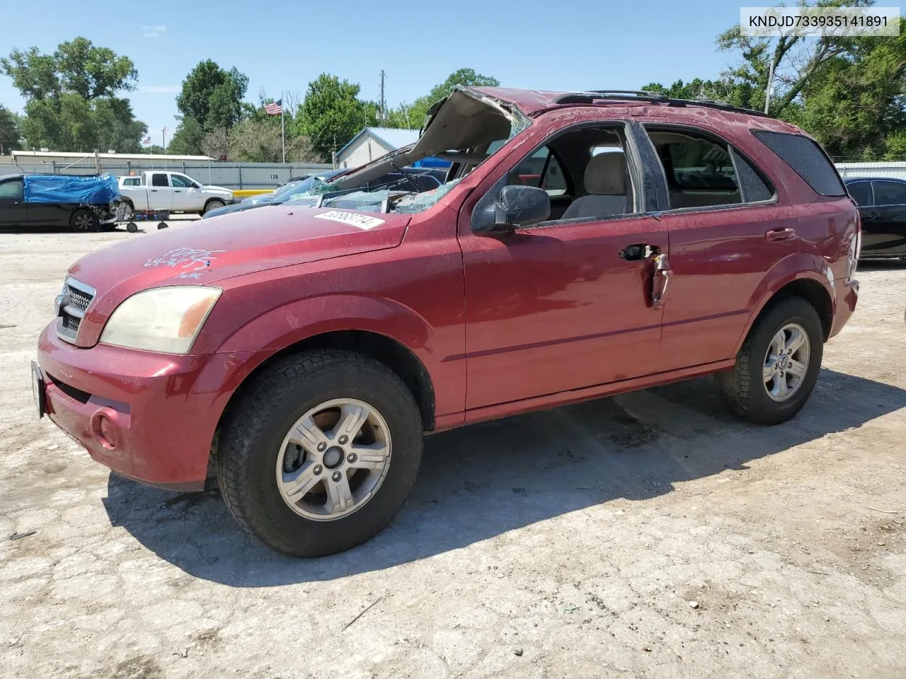 2003 Kia Sorento Ex VIN: KNDJD733935141891 Lot: 60863714