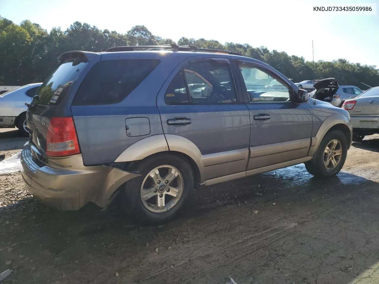 2003 Kia Sorento Ex VIN: KNDJD733435059986 Lot: 70444294