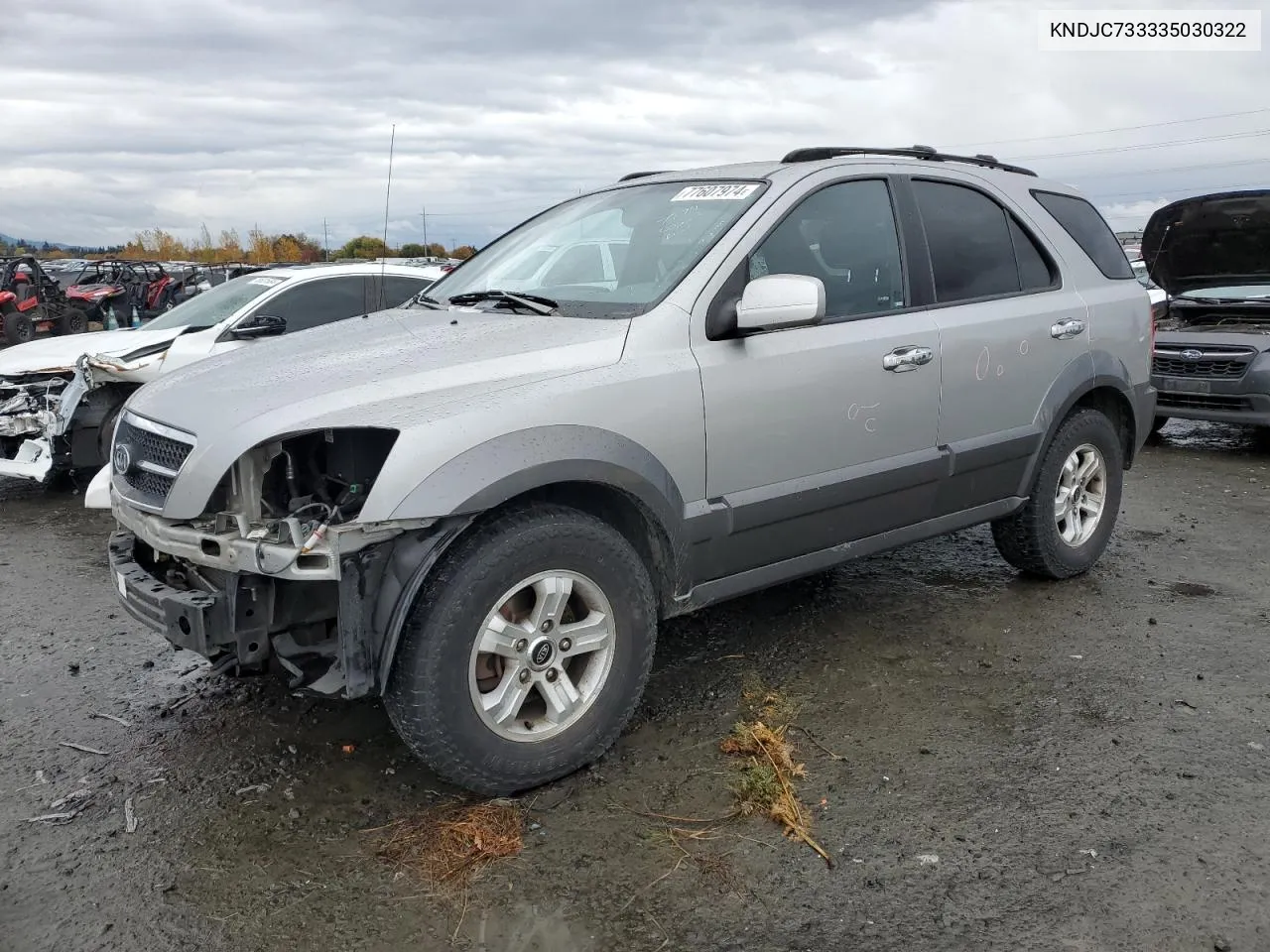 2003 Kia Sorento Ex VIN: KNDJC733335030322 Lot: 77607974