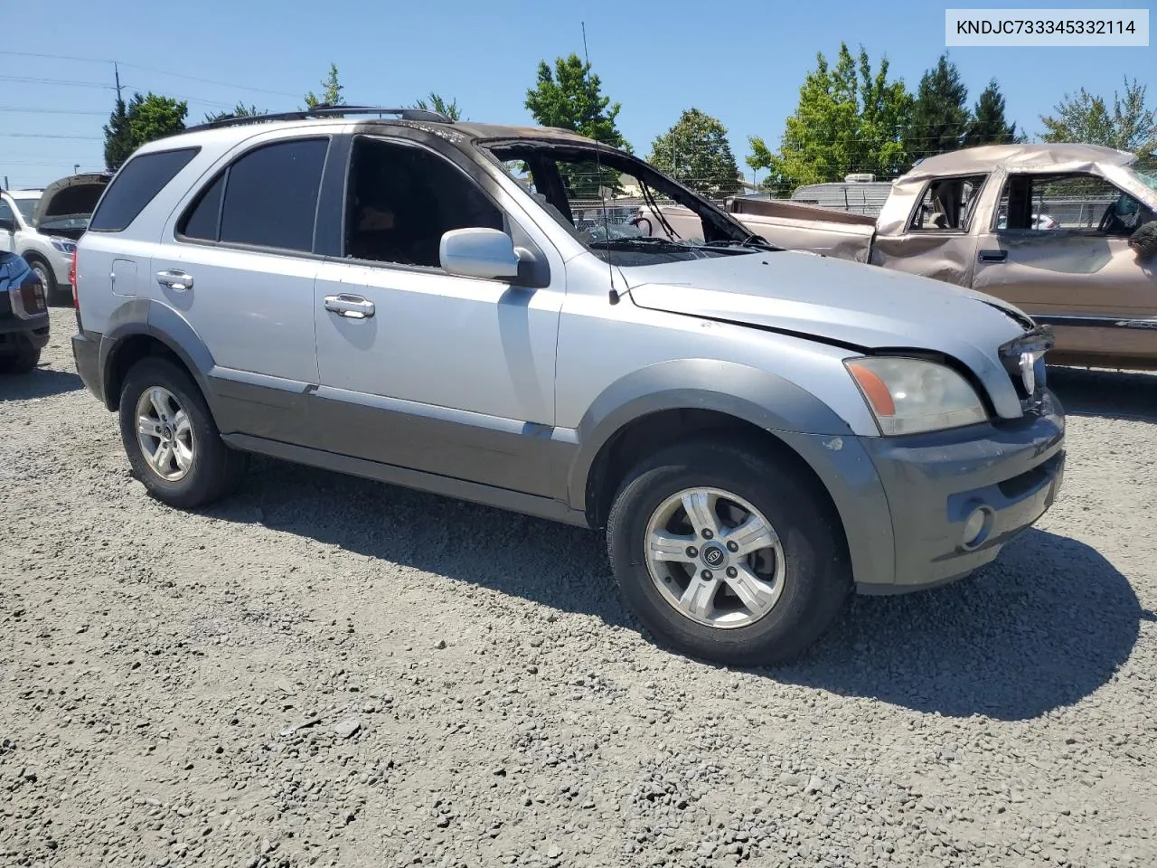 2004 Kia Sorento Ex VIN: KNDJC733345332114 Lot: 63048364