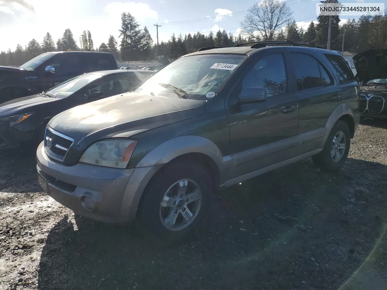 2004 Kia Sorento Ex VIN: KNDJC733445281304 Lot: 79113444