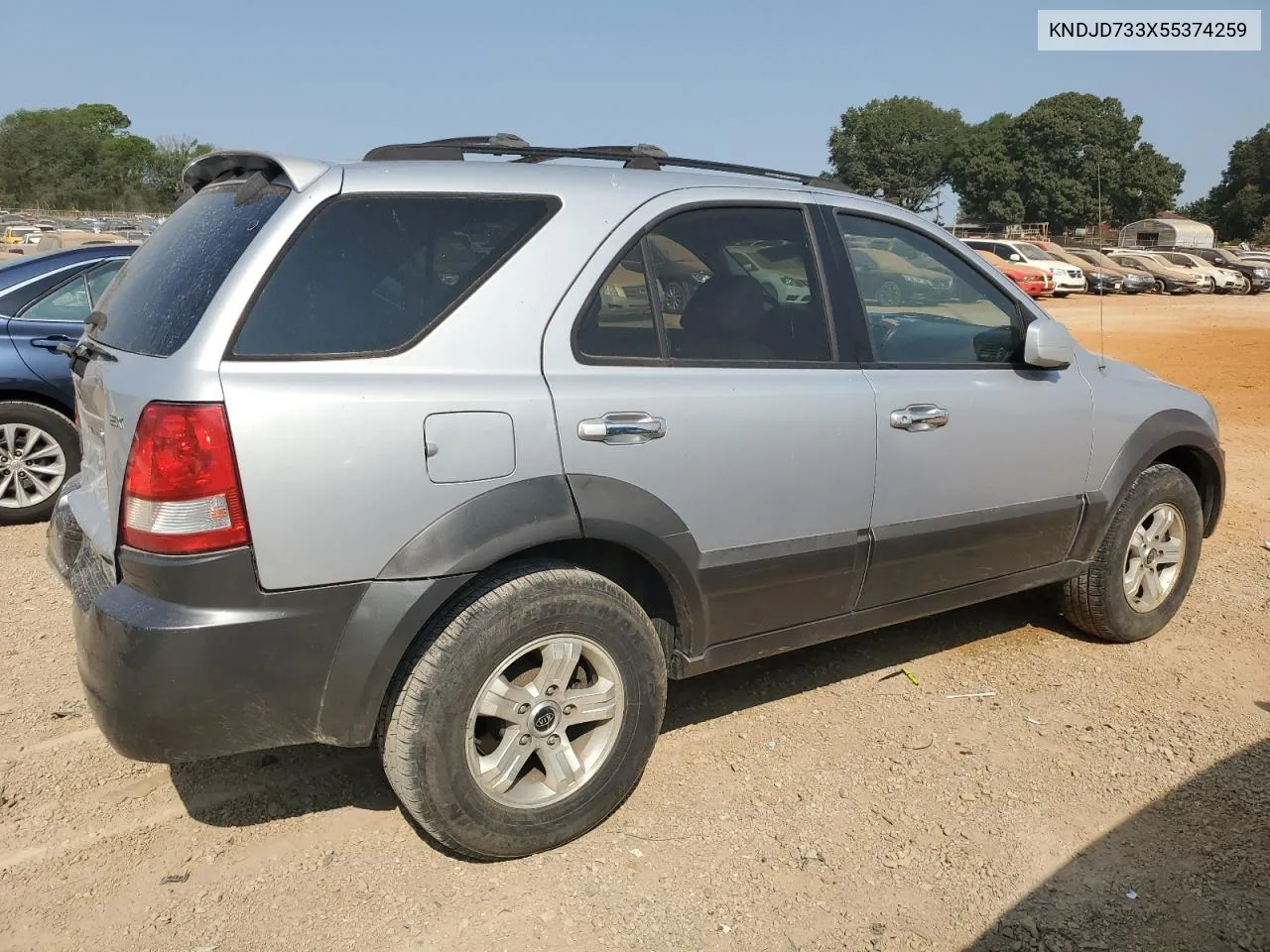 KNDJD733X55374259 2005 Kia Sorento Ex