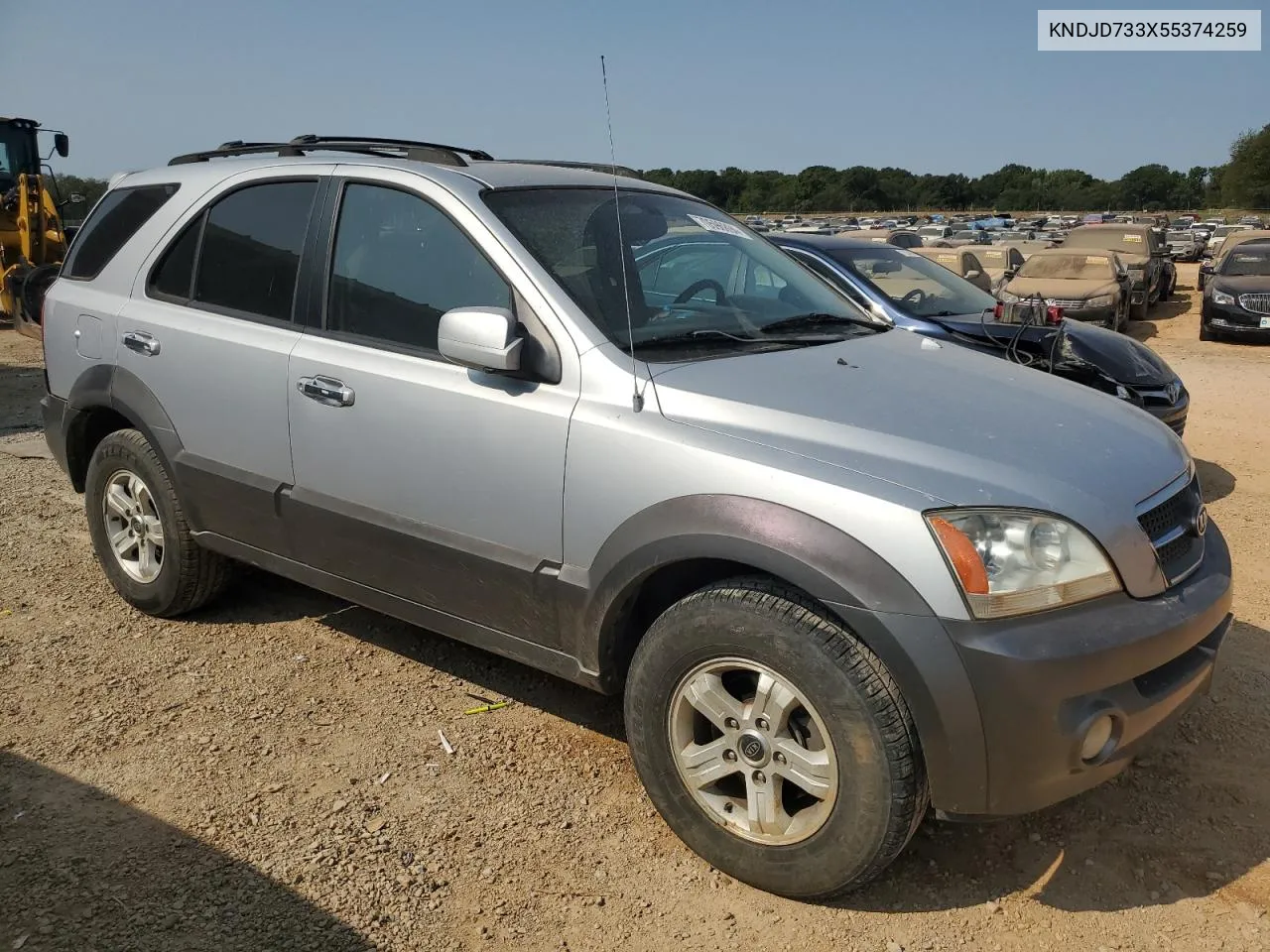 KNDJD733X55374259 2005 Kia Sorento Ex