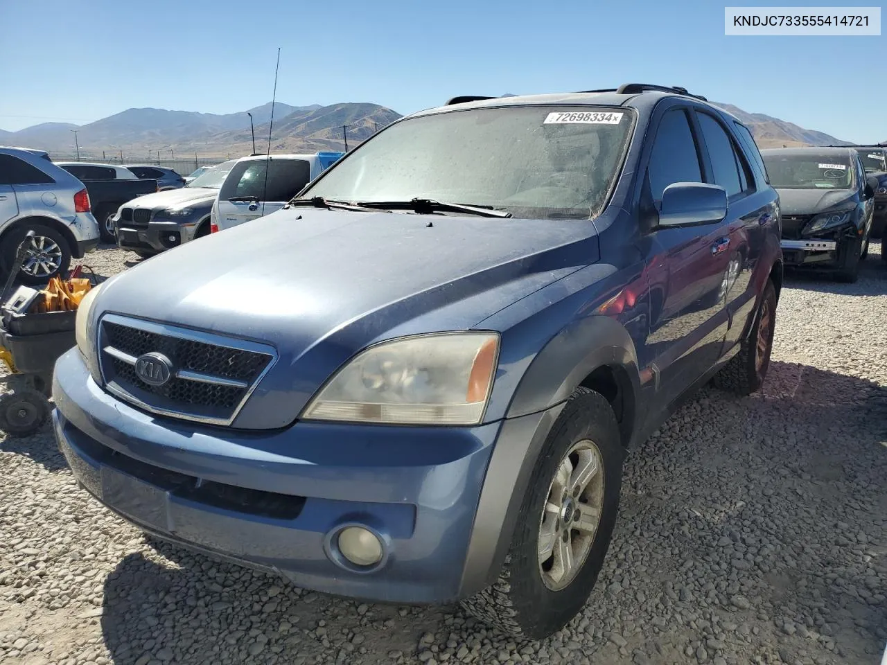 2005 Kia Sorento Ex VIN: KNDJC733555414721 Lot: 72698334