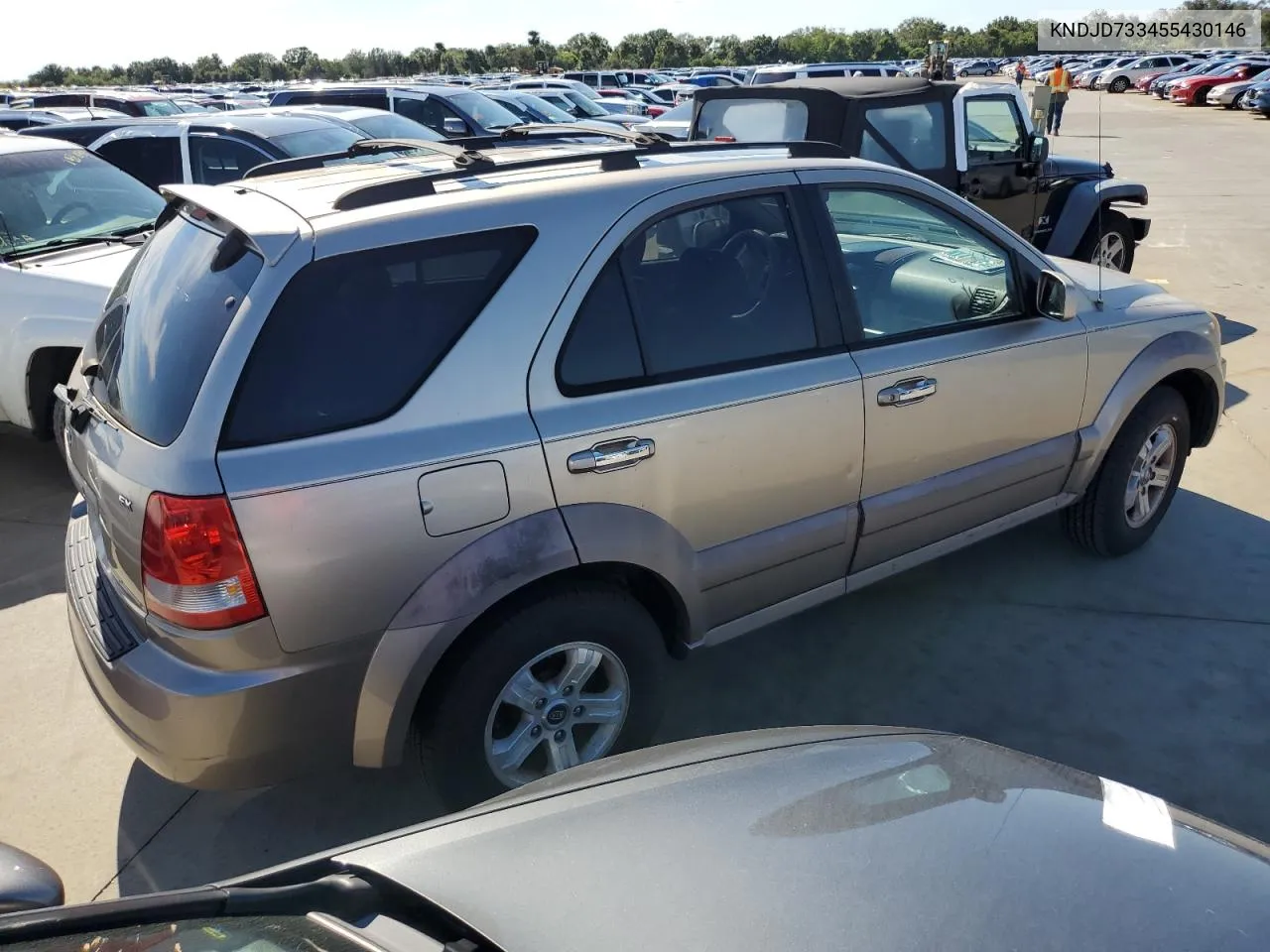 2005 Kia Sorento Ex VIN: KNDJD733455430146 Lot: 75090964