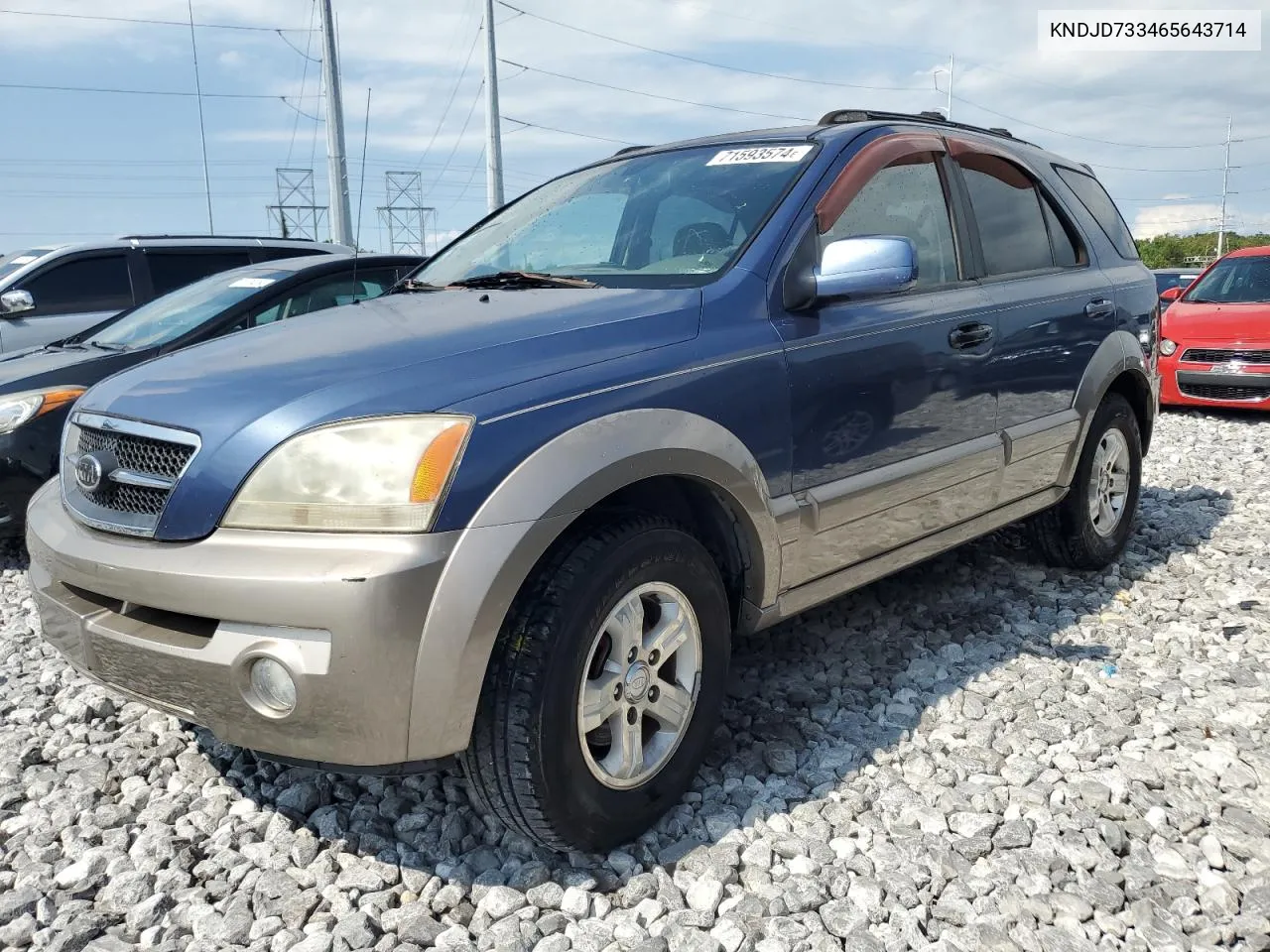 2006 Kia Sorento Ex VIN: KNDJD733465643714 Lot: 71593574