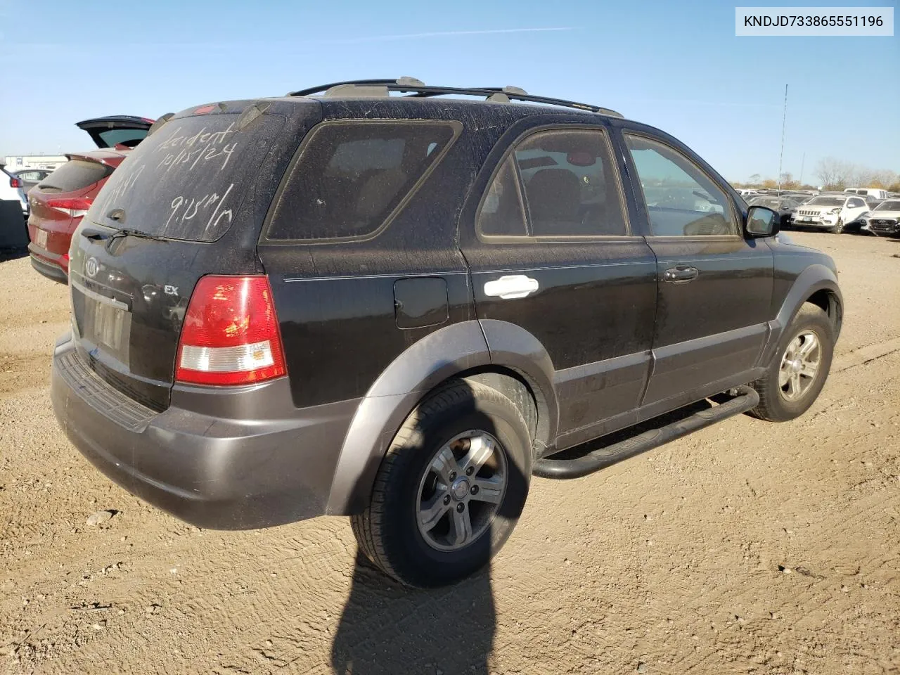 2006 Kia Sorento Ex VIN: KNDJD733865551196 Lot: 77401434