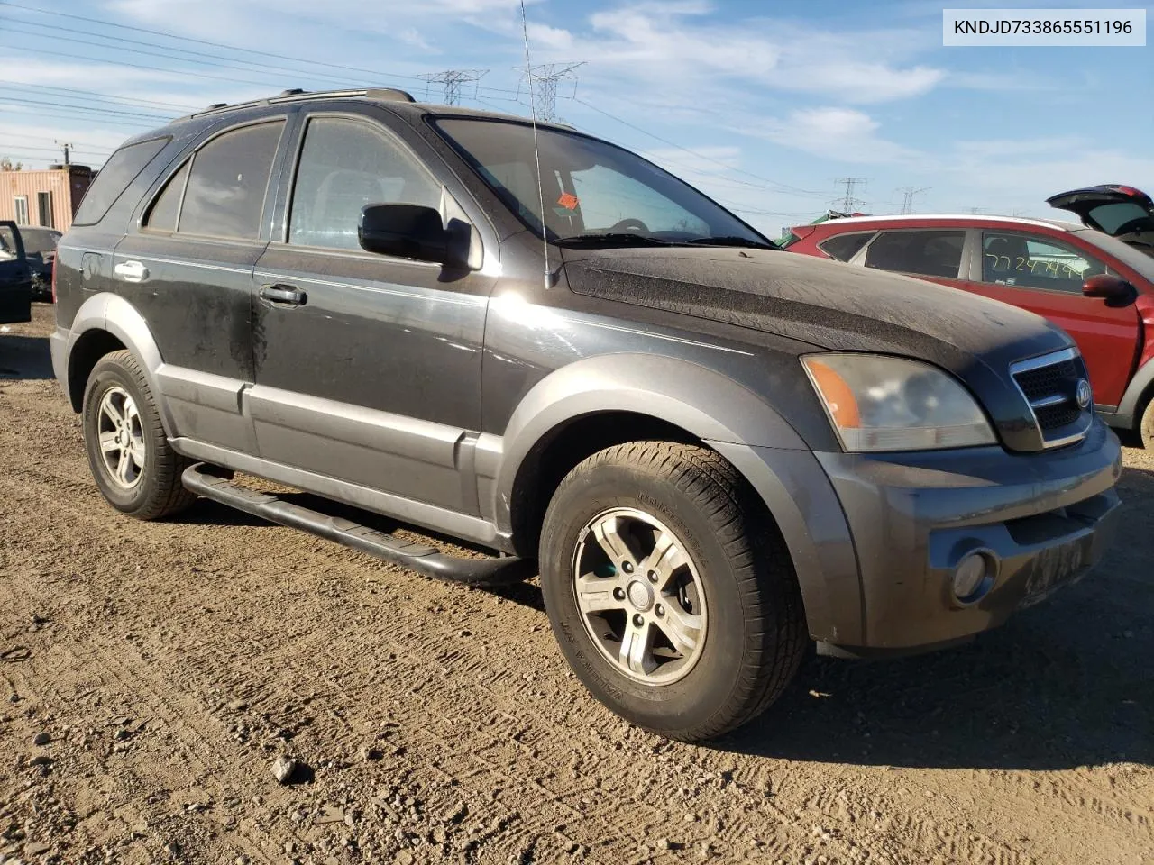 2006 Kia Sorento Ex VIN: KNDJD733865551196 Lot: 77401434