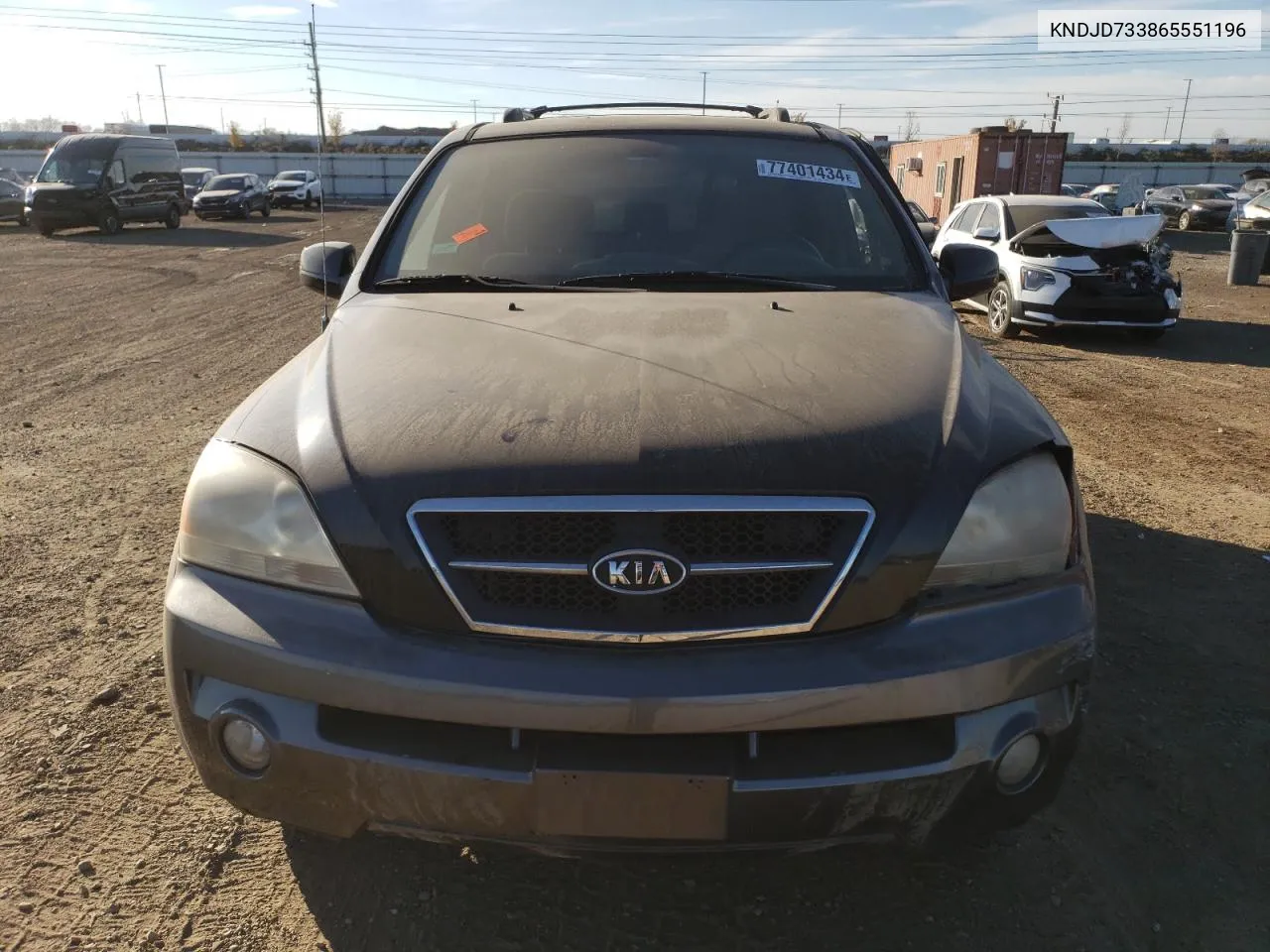 2006 Kia Sorento Ex VIN: KNDJD733865551196 Lot: 77401434