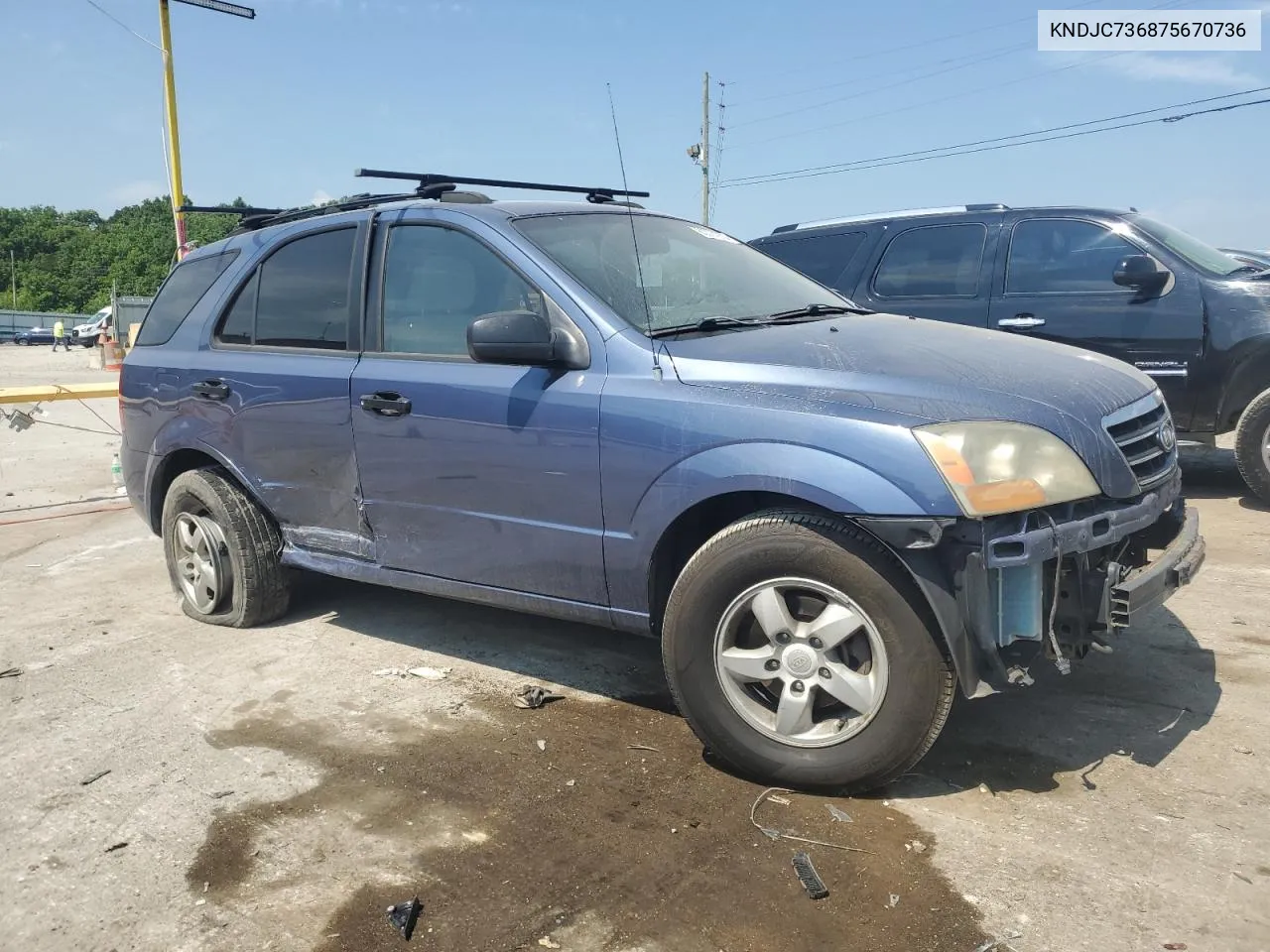 2007 Kia Sorento Ex VIN: KNDJC736875670736 Lot: 60074974