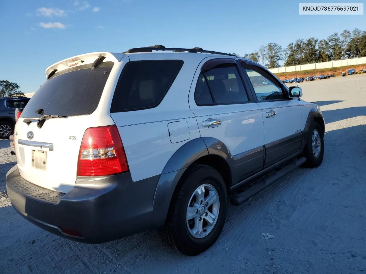 2007 Kia Sorento Ex VIN: KNDJD736775697021 Lot: 74865074