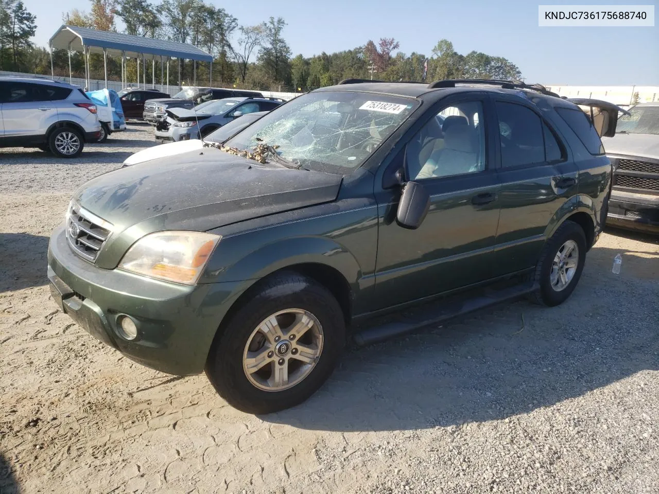 2007 Kia Sorento Ex VIN: KNDJC736175688740 Lot: 75318274