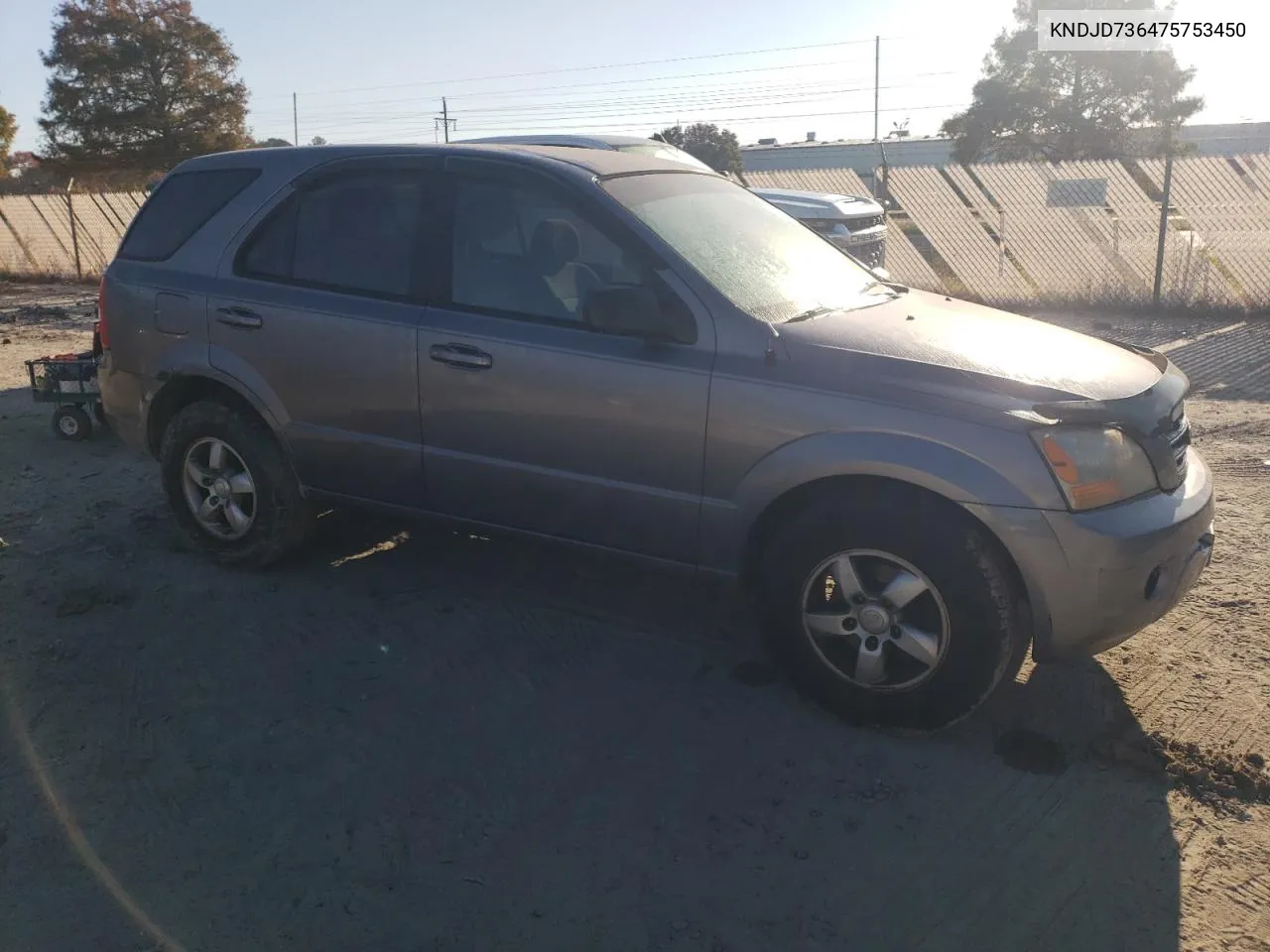 2007 Kia Sorento Ex VIN: KNDJD736475753450 Lot: 76661364