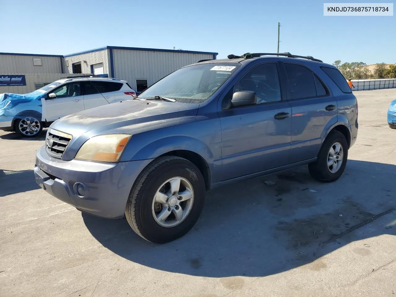 2007 Kia Sorento Ex VIN: KNDJD736875718734 Lot: 77677124