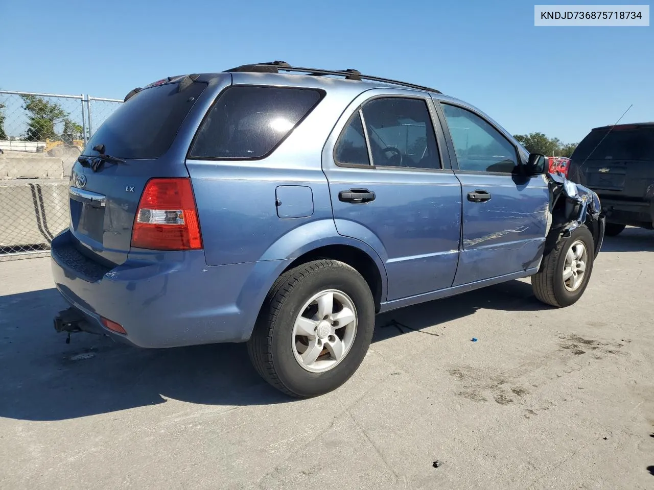 2007 Kia Sorento Ex VIN: KNDJD736875718734 Lot: 77677124