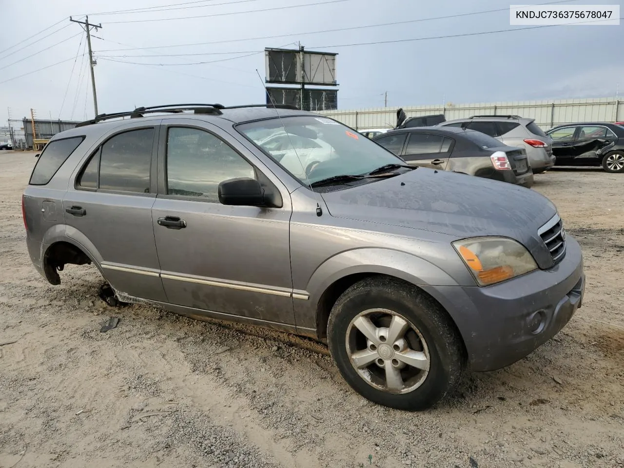 2007 Kia Sorento Ex VIN: KNDJC736375678047 Lot: 78385904