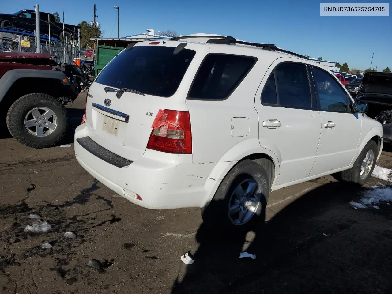 2007 Kia Sorento Ex VIN: KNDJD736575754705 Lot: 80162674