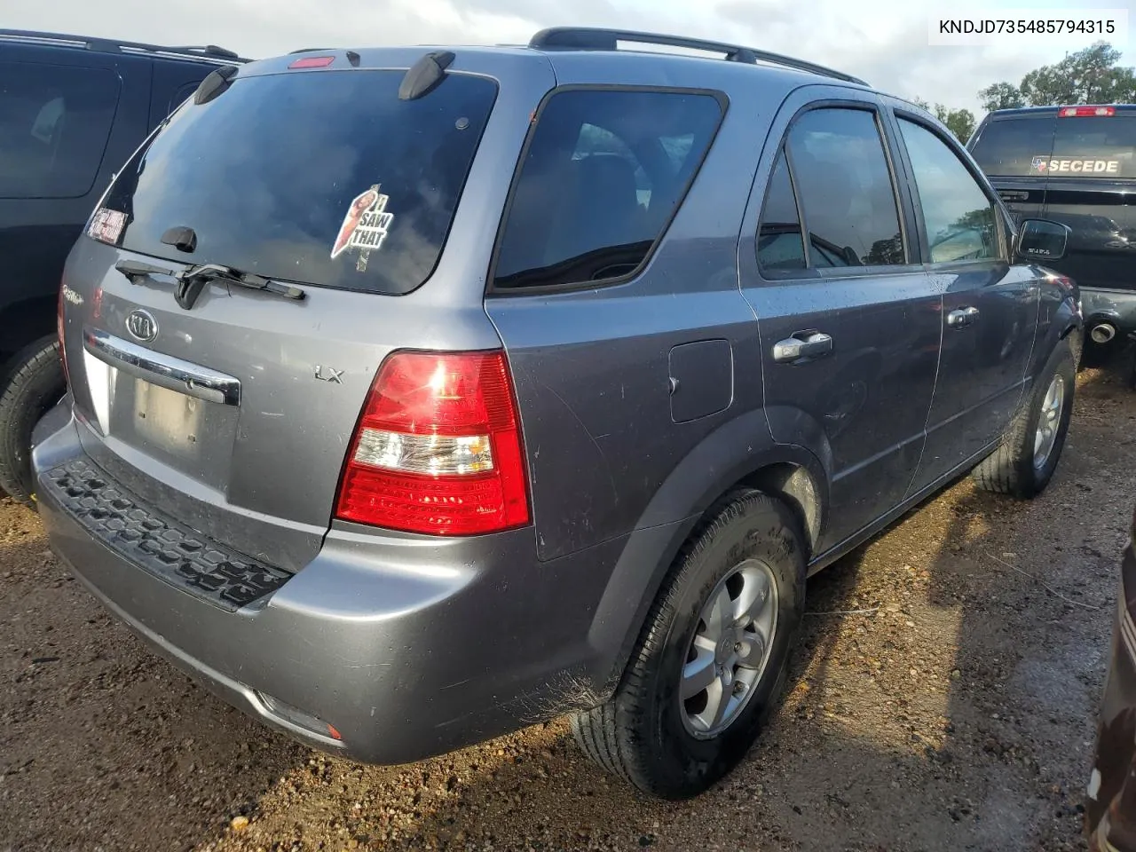 KNDJD735485794315 2008 Kia Sorento Ex