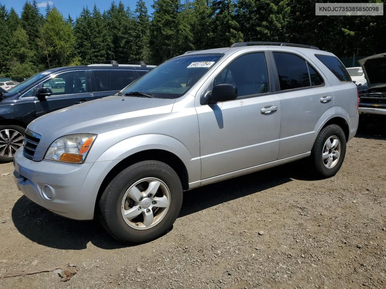 2008 Kia Sorento Ex VIN: KNDJC735385850098 Lot: 64677254