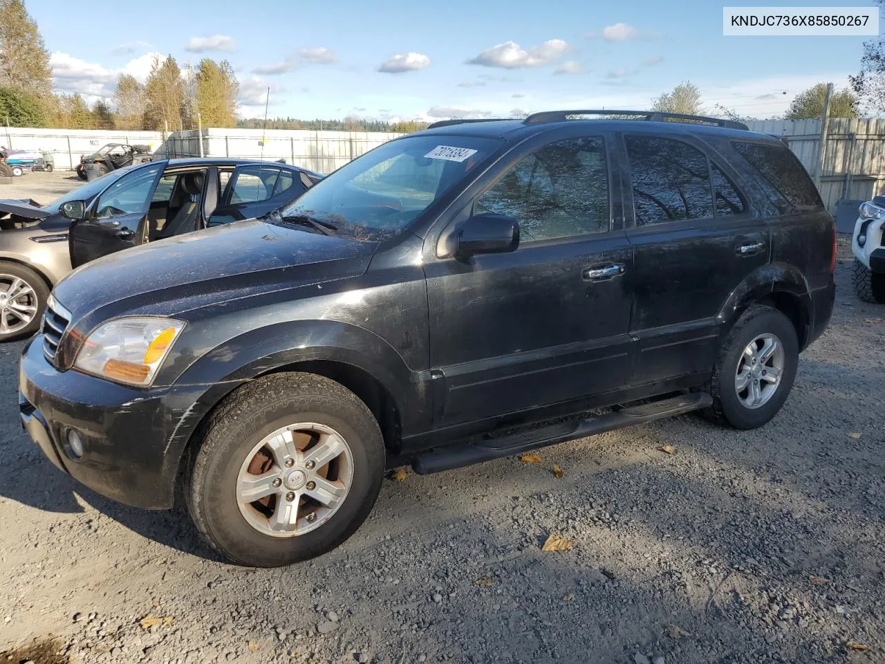 KNDJC736X85850267 2008 Kia Sorento Ex