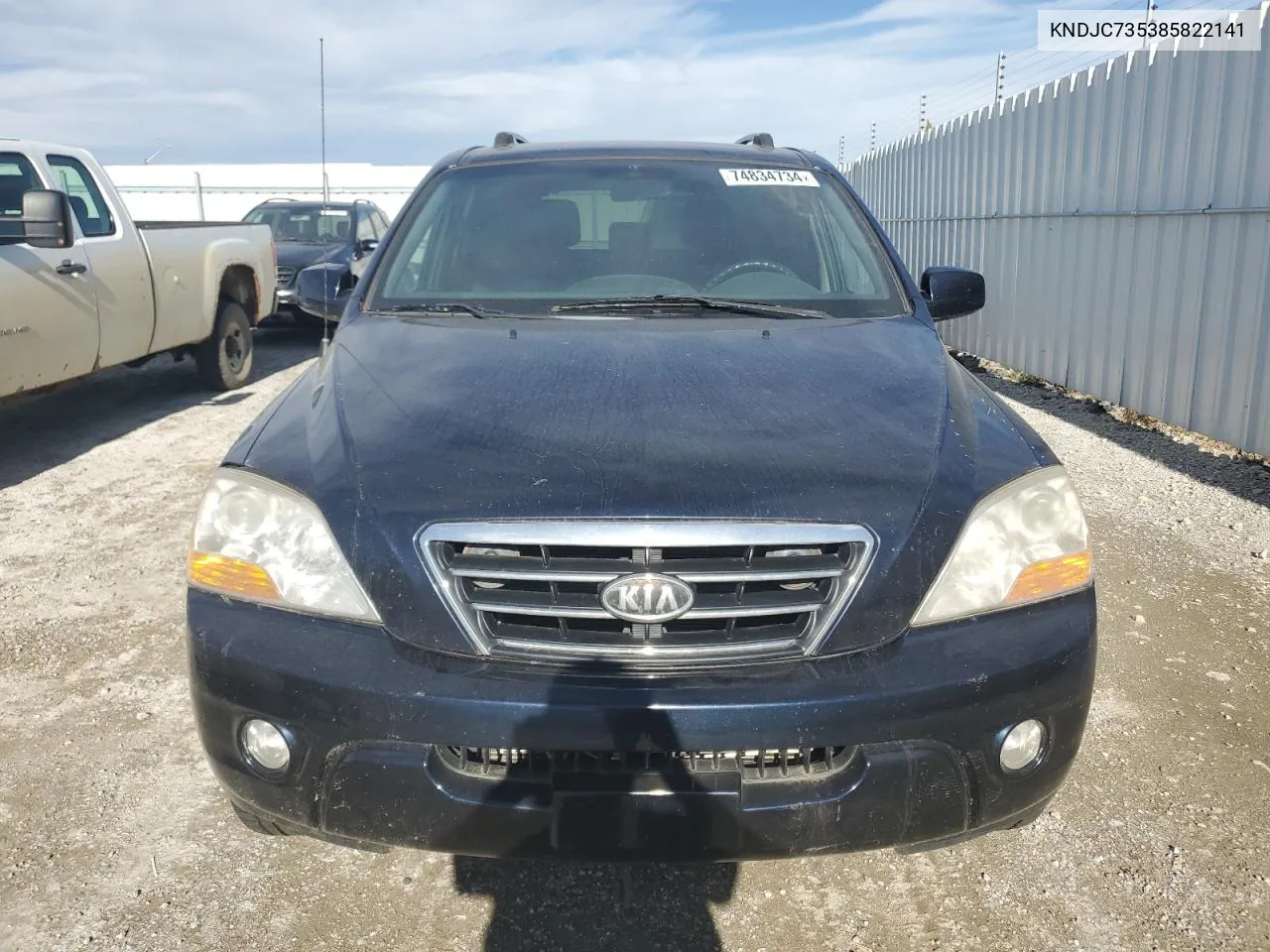 KNDJC735385822141 2008 Kia Sorento Ex