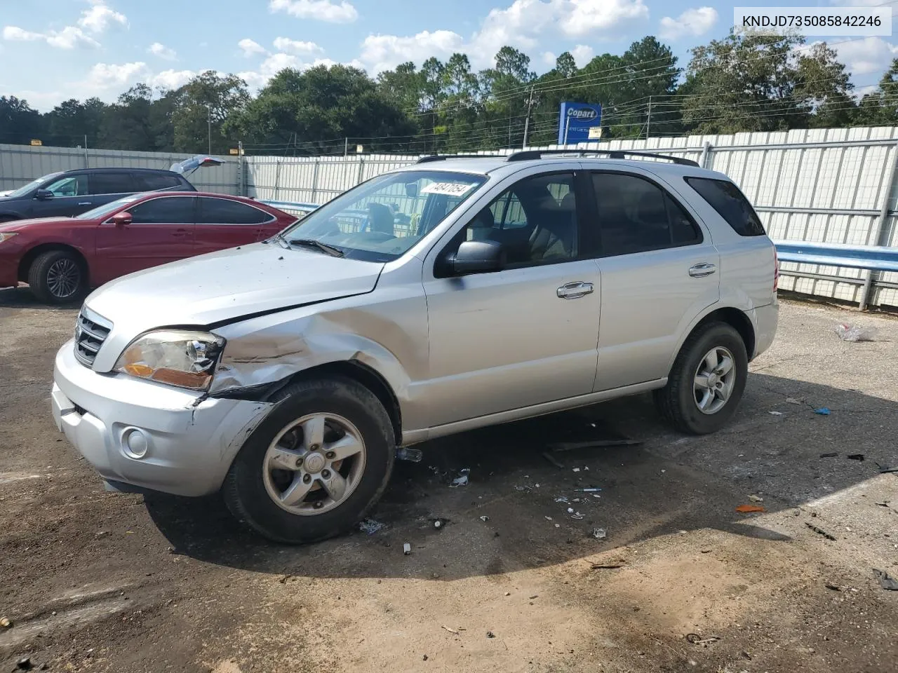 2008 Kia Sorento Ex VIN: KNDJD735085842246 Lot: 74847054