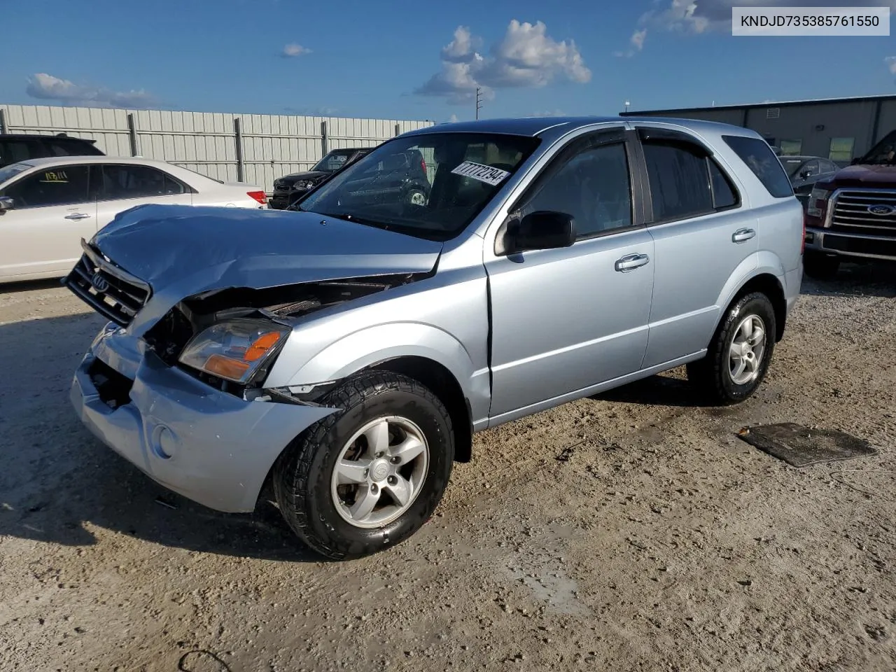 2008 Kia Sorento Ex VIN: KNDJD735385761550 Lot: 77772794