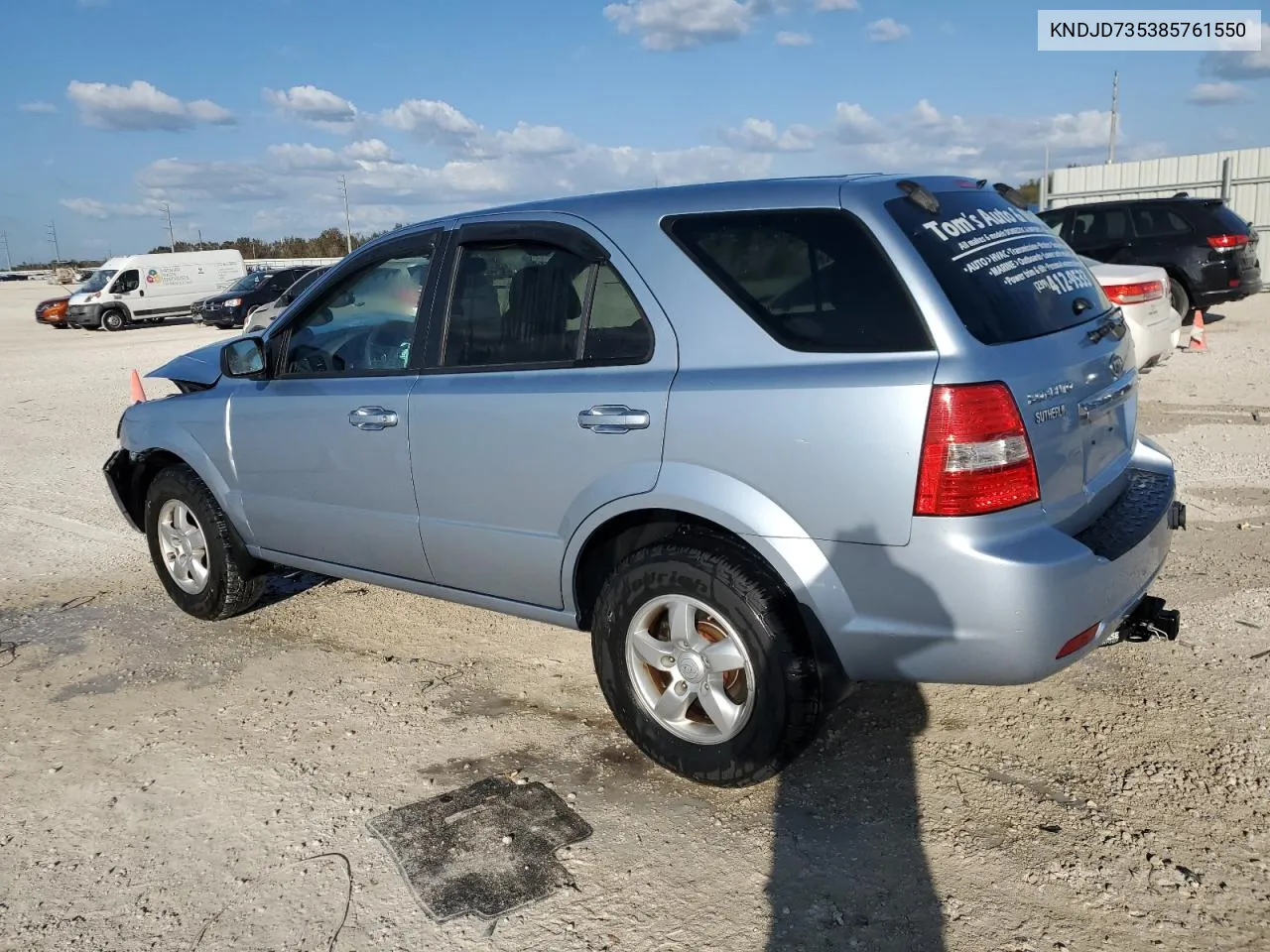 2008 Kia Sorento Ex VIN: KNDJD735385761550 Lot: 77772794