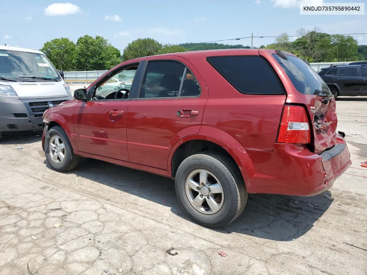 2009 Kia Sorento Lx VIN: KNDJD735795890442 Lot: 57290124