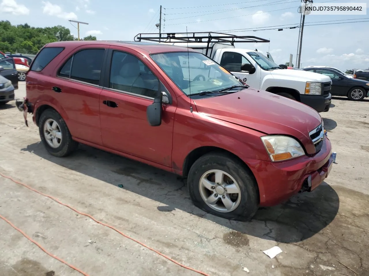 2009 Kia Sorento Lx VIN: KNDJD735795890442 Lot: 57290124