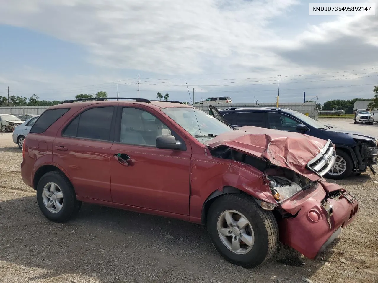 2009 Kia Sorento Lx VIN: KNDJD735495892147 Lot: 59145134