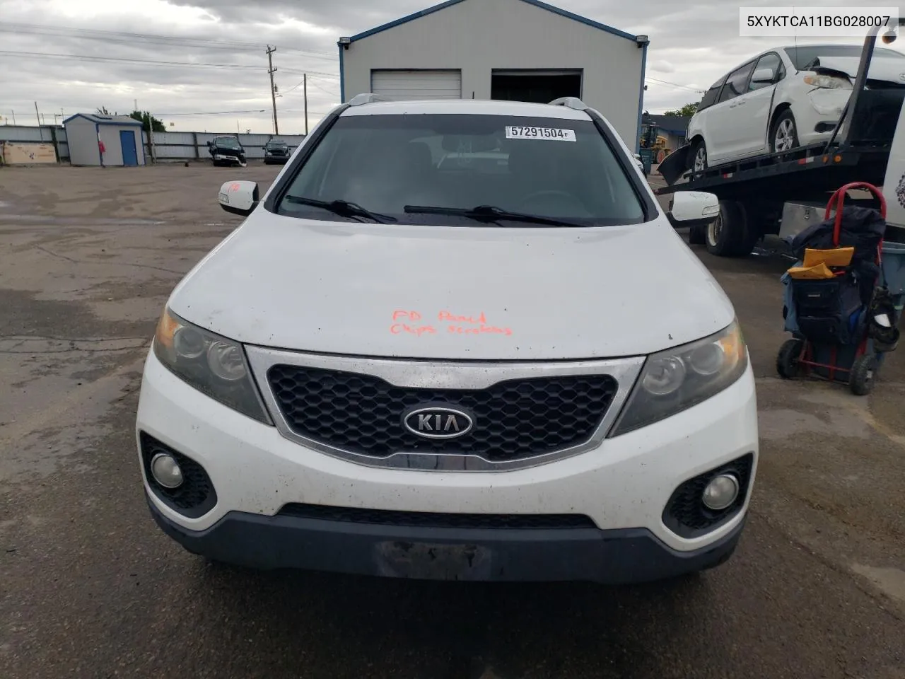 2011 Kia Sorento Base VIN: 5XYKTCA11BG028007 Lot: 57291504