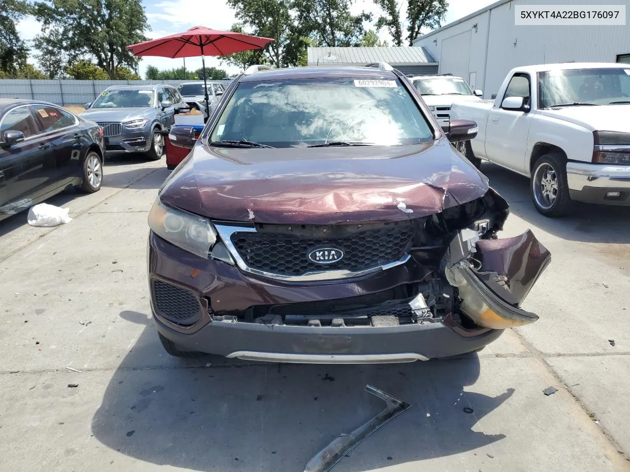 2011 Kia Sorento Base VIN: 5XYKT4A22BG176097 Lot: 60292904